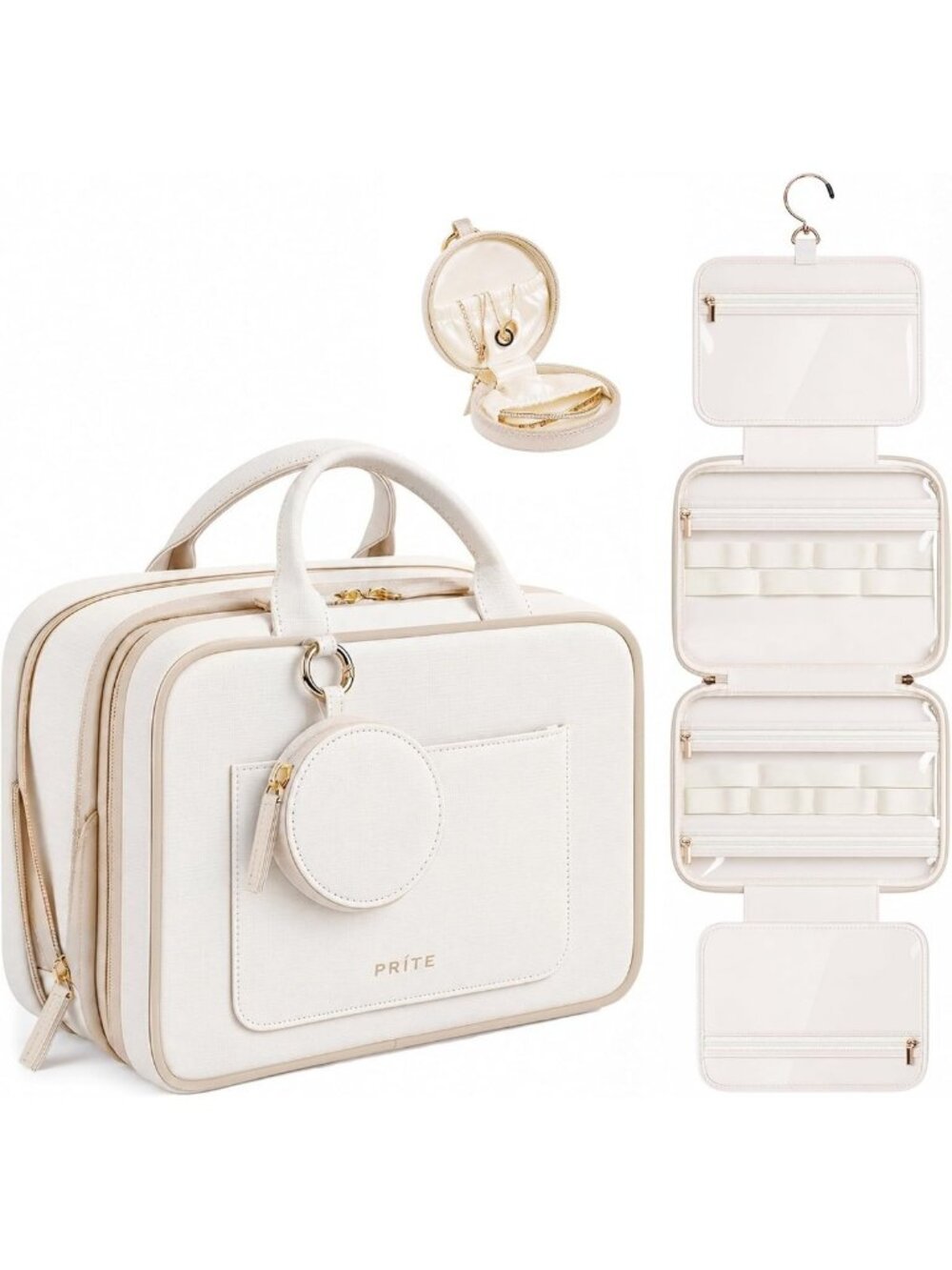 Waterproof Hanging Toiletry Bag | Expandable Travel Makeup Organizer